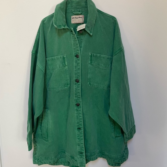 NWT Free People We The Free Madison City Denim Jacket Size Large - Picture 4 of 16